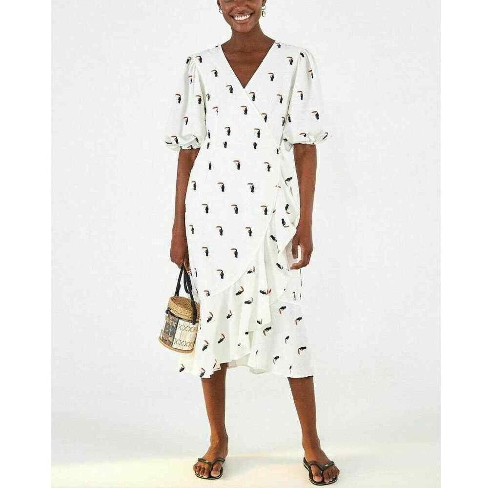 NWT Farm Rio Embroidered Toscano Dress Small - Picture 3 of 5